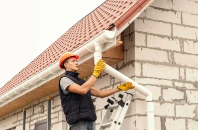 Pose et remplacement de gouttières à Créchets
